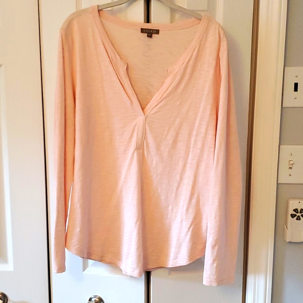 Lilla P light pink long sleeve large